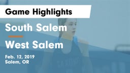 South Salem  vs West Salem  Game Highlights - Feb. 12, 2019