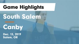 South Salem  vs Canby  Game Highlights - Dec. 13, 2019