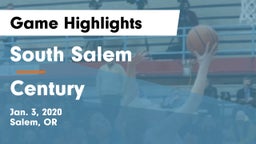 South Salem  vs Century  Game Highlights - Jan. 3, 2020