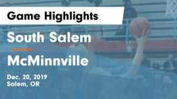 South Salem  vs McMinnville  Game Highlights - Dec. 20, 2019