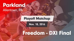Matchup: Parkland  vs. Freedom - DXI Final 2016