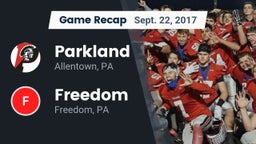 Recap: Parkland  vs. Freedom  2017