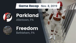 Recap: Parkland  vs. Freedom  2019