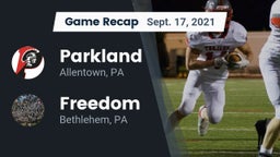 Recap: Parkland  vs. Freedom  2021