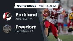 Recap: Parkland  vs. Freedom  2022