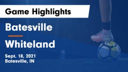 Batesville  vs Whiteland  Game Highlights - Sept. 18, 2021