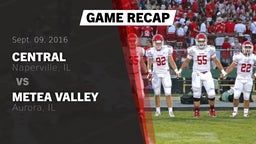 Recap: Central  vs. Metea Valley  2016