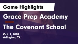 Grace Prep Academy vs The Covenant School Game Highlights - Oct. 1, 2020