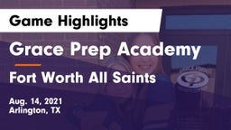 Grace Prep Academy vs Fort Worth All Saints Game Highlights - Aug. 14, 2021