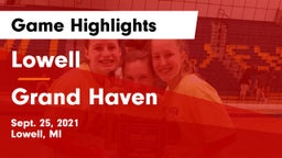 Lowell  vs Grand Haven  Game Highlights - Sept. 25, 2021