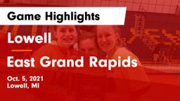 Lowell  vs East Grand Rapids  Game Highlights - Oct. 5, 2021