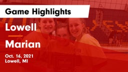 Lowell  vs Marian  Game Highlights - Oct. 16, 2021