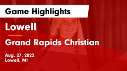 Lowell  vs Grand Rapids Christian  Game Highlights - Aug. 27, 2022