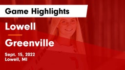 Lowell  vs Greenville  Game Highlights - Sept. 15, 2022