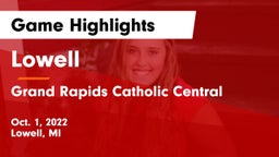 Lowell  vs Grand Rapids Catholic Central  Game Highlights - Oct. 1, 2022