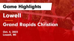 Lowell  vs Grand Rapids Christian  Game Highlights - Oct. 4, 2022