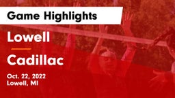Lowell  vs Cadillac  Game Highlights - Oct. 22, 2022