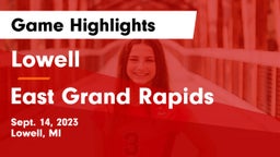 Lowell  vs East Grand Rapids  Game Highlights - Sept. 14, 2023
