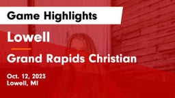 Lowell  vs Grand Rapids Christian  Game Highlights - Oct. 12, 2023