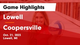 Lowell  vs Coopersville  Game Highlights - Oct. 21, 2023