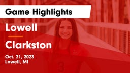 Lowell  vs Clarkston  Game Highlights - Oct. 21, 2023