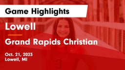 Lowell  vs Grand Rapids Christian  Game Highlights - Oct. 21, 2023