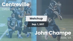 Matchup: Centreville High vs. John Champe   2017