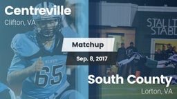 Matchup: Centreville High vs. South County  2017