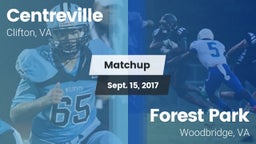 Matchup: Centreville High vs. Forest Park  2017