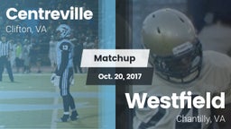 Matchup: Centreville High vs. Westfield  2017