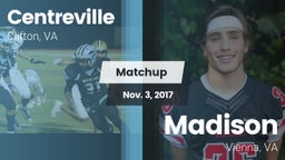 Matchup: Centreville High vs. Madison  2017