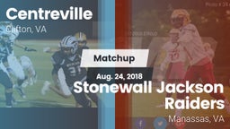 Matchup: Centreville High vs. Stonewall Jackson Raiders 2018