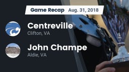 Recap: Centreville  vs. John Champe   2018