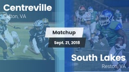 Matchup: Centreville High vs. South Lakes  2018