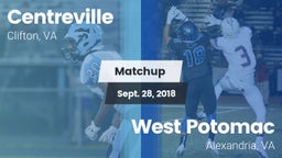 Matchup: Centreville High vs. West Potomac  2018
