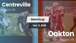 Matchup: Centreville High vs. Oakton  2018