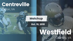Matchup: Centreville High vs. Westfield  2018