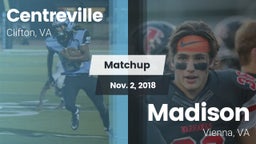 Matchup: Centreville High vs. Madison  2018