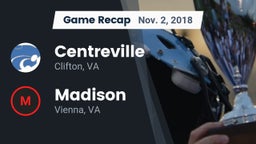 Recap: Centreville  vs. Madison  2018