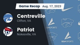 Recap: Centreville  vs. Patriot   2023