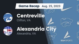Recap: Centreville  vs. Alexandria City  2023