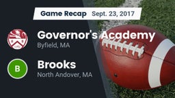 Recap: Governor's Academy  vs. Brooks  2017
