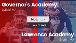 Matchup: Governor's Academy vs. Lawrence Academy  2017