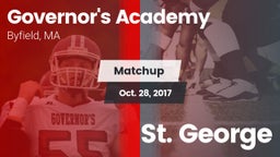 Matchup: Governor's Academy vs. St. George 2017