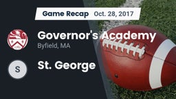 Recap: Governor's Academy  vs. St. George 2017