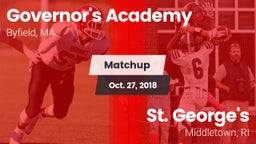 Matchup: Governor's Academy vs. St. George's  2018