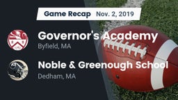 Recap: Governor's Academy  vs. Noble & Greenough School 2019