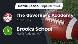 Recap: The Governor's Academy vs. Brooks School 2023