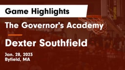 The Governor's Academy  vs Dexter Southfield  Game Highlights - Jan. 28, 2023