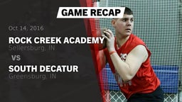 Recap: Rock Creek Academy  vs. South Decatur  2016